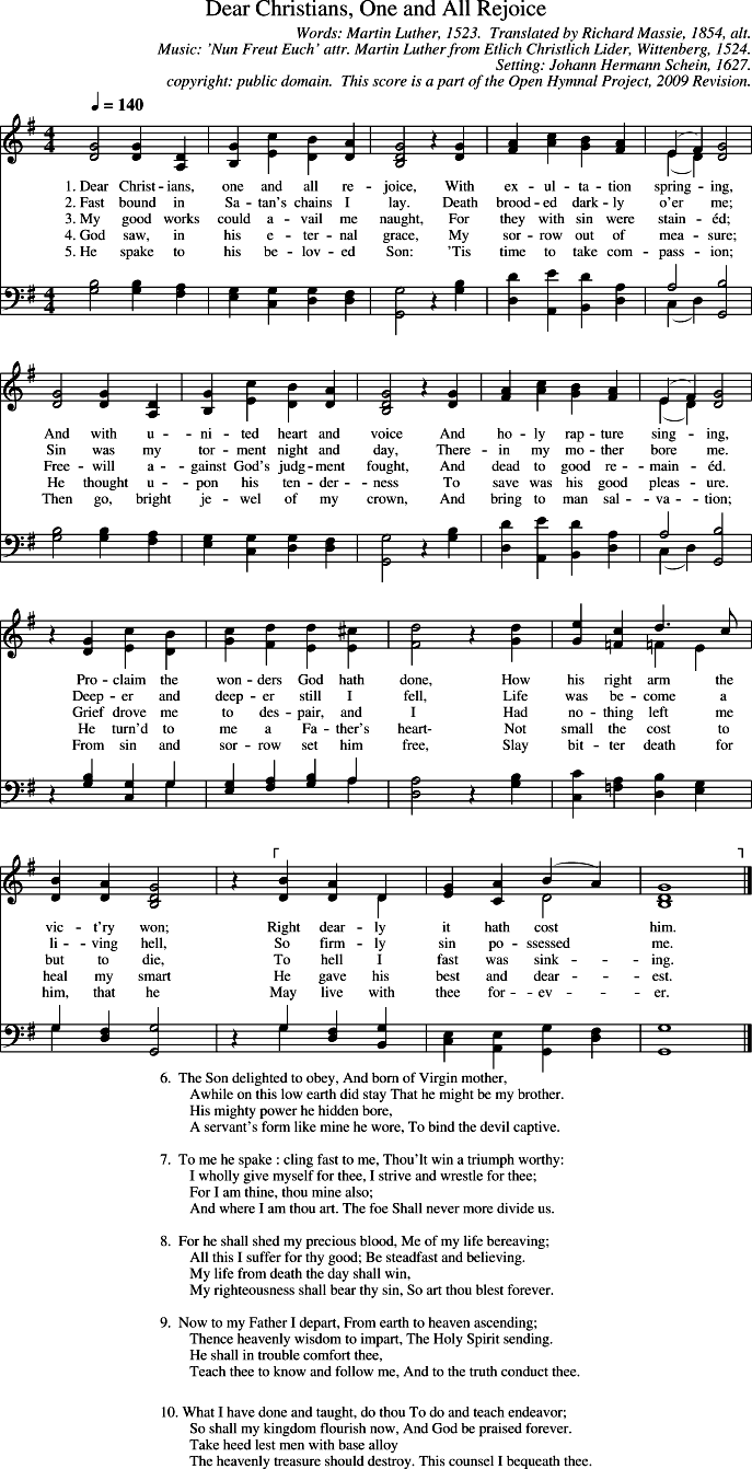 score lyrics rejoice dear christians pdf lord come jesus thy hymnal abide author grace