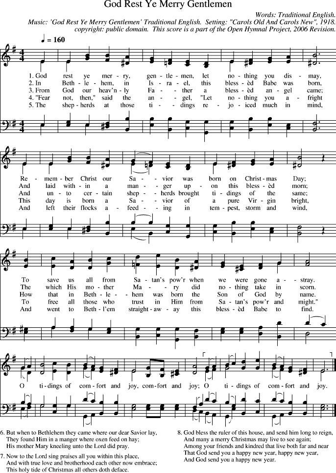 god rest ye merry gentlemen lyrics