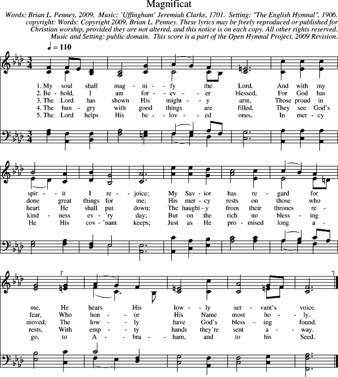 Open Hymnal Project Magnificat